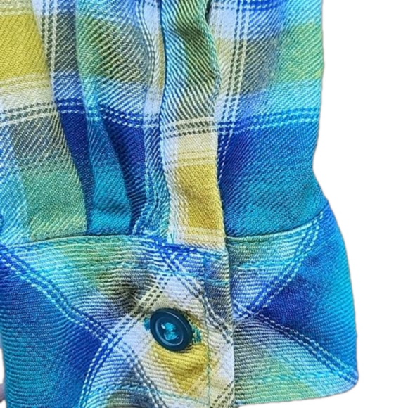 Christopher & Banks Button Front Plaid Shirt EUC - Picture 4 of 8